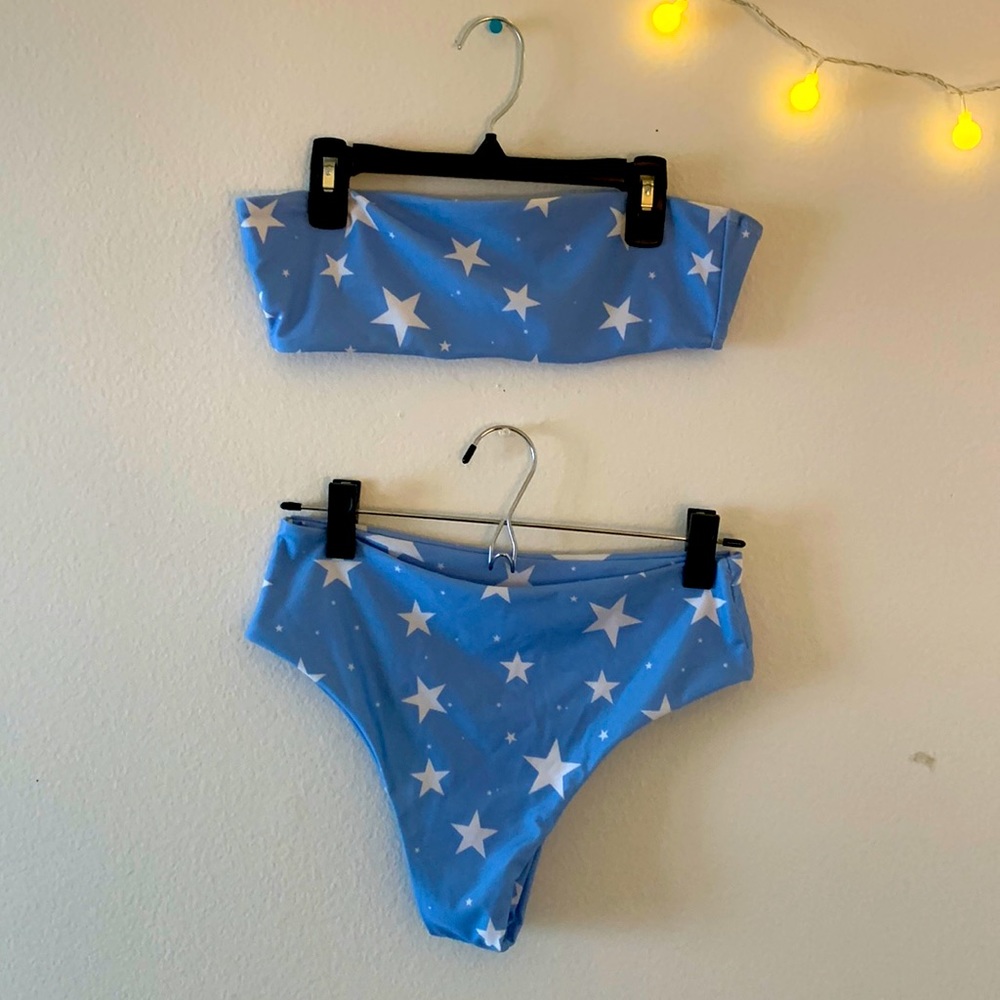 Cheeky Strapless Star Bikini